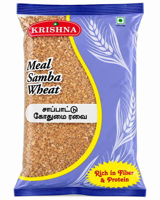 Krishna Samba Wheat Broken Meal – Coarse Broken Wheat